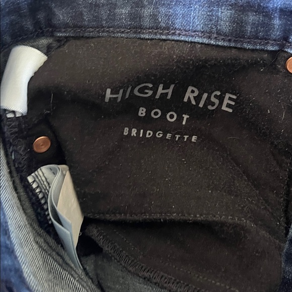 Lucky Brand High Rise Boot Bridgette Indigo Denim Dark Wash Jeans - Picture 6 of 11